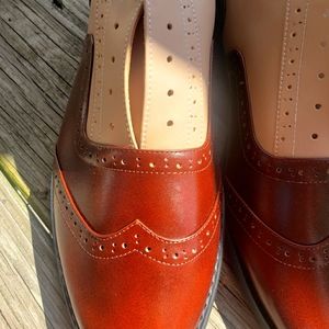 Beautiful Brown Derby Shoes (11.5)